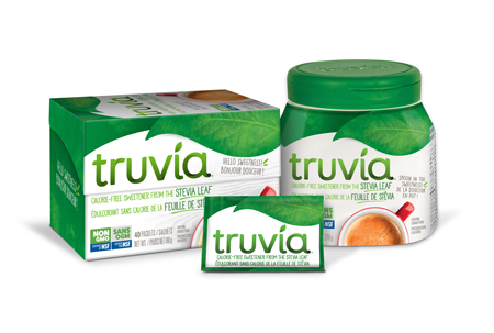 Non Gmo Truvia Can 40 Spoon Sachet 450X303